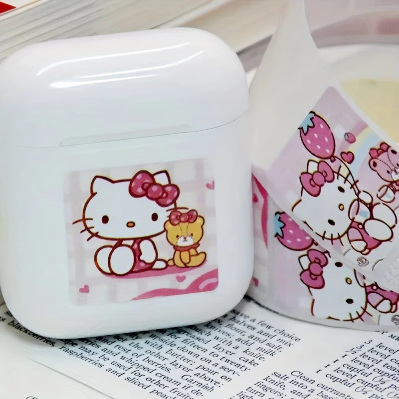 500 stks/rol Sanrio Leuke Kawaii Stickers Hello Kitty Bagage Graffiti Decals Decoratie Sticker Gift Briefpapier Sluiting Stickers