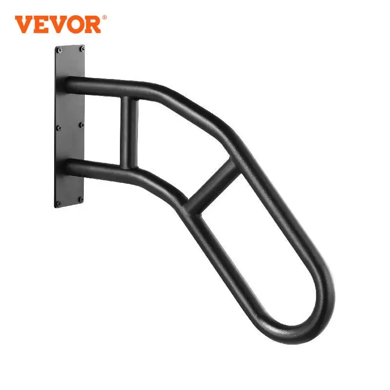 

VEVOR Handrails for Outdoor Steps Wall Mount Safety Railings U-Shaped Handrail with Matte Black Finished Stair Handrails Metal