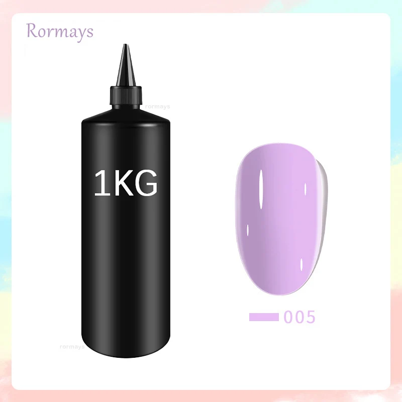 Rormays 1kg série macaron gel unha polonês roxo verniz gel uv led semi permanente salão de beleza profissional gel unha polonês diy