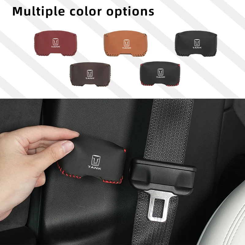 2pcs Car Interior Seat Belt Buckle Clip Cover Protector For Great Wall GWM Tank 300 City 300 Border 400 500 PHEV 700 800