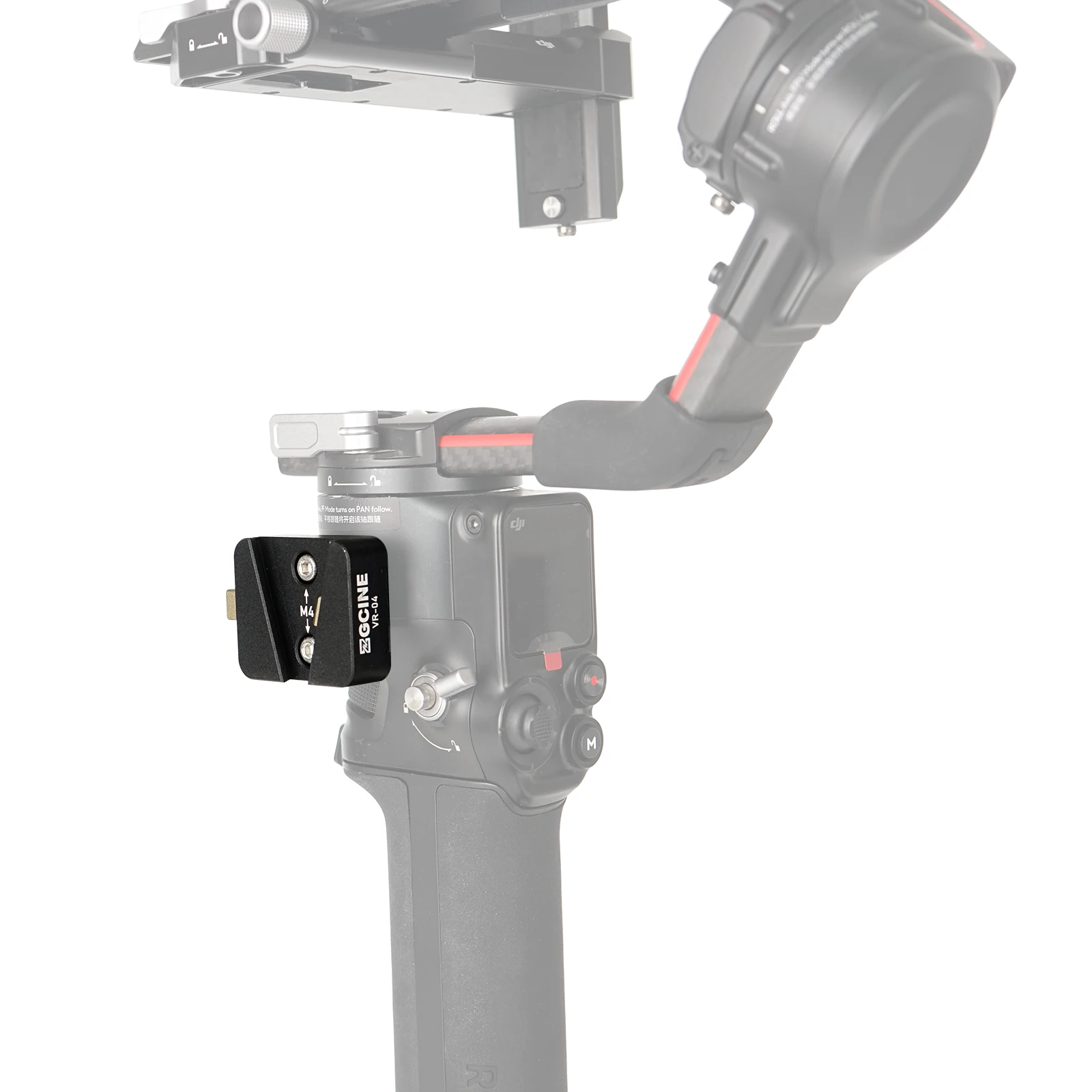 V Mount Clamp V-Mount/V-Lock Battery Holder Clip Adapter for DJI RS 3 RS2 RSC2 Gimbal Stabilizer