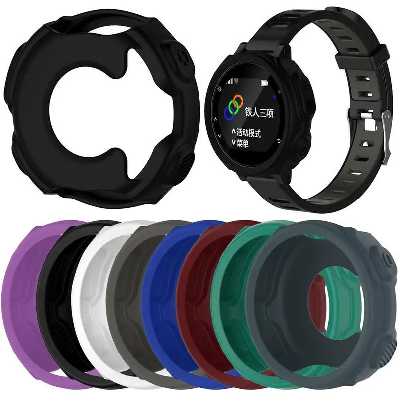 Replacement Protective Cover Case For Garmin Forerunner 235 / 735XT GPS Watch Shell TPE Silicone Wristband Bracelet Protector