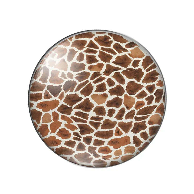 New Animal skin leopard Print Patterns  8mm/10mm/12mm/18mm/20mm/25mm Round photo glass cabochon demo flat back Making findings