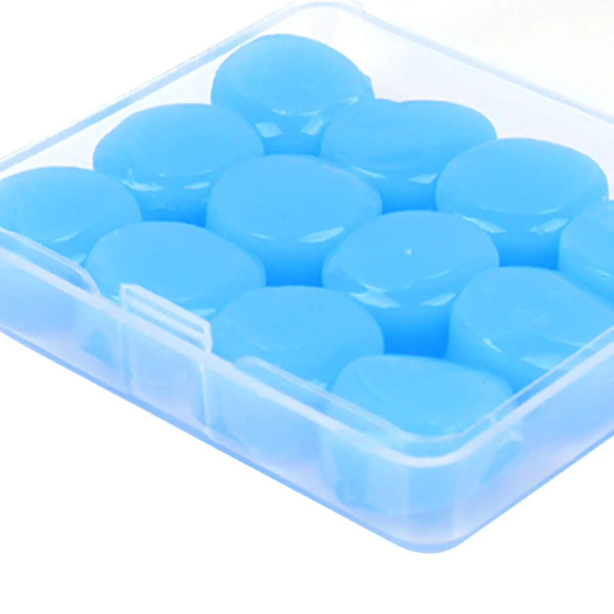 

12Pcs Reusable Silicone Sleeping Ear Plugs Noise Reduction Anti Snore Sound Insulation Earplug Protection Ear Plugs