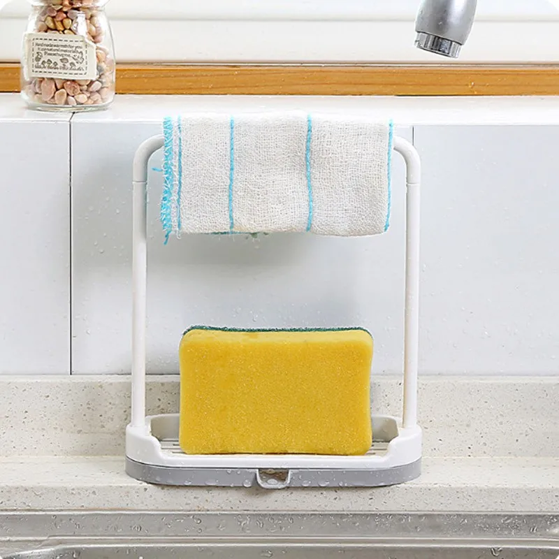 

1pc Rag Drain Stand Soap Holder Kitchen Accessories Sink Drainage Shelf Sink Drain Storage Basket For Sponge Rag Wire Ball