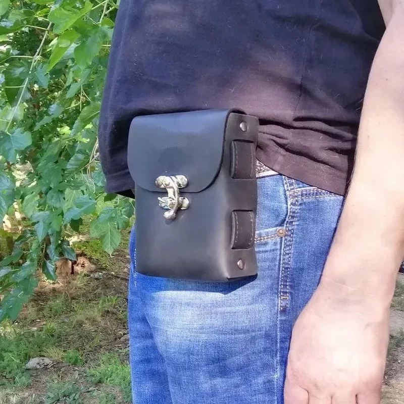 

Средневековая поясная сумка в стиле стимпанк, винтажный кошелек из искусственной кожи, карман для телефона, рыцарь викингов, кошелек для монет, сумка, аксессуар для ролевых игр 2025