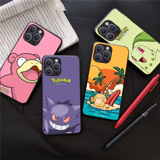 Imagem -02 - Capa Pokémon Suave para Iphone Js86 Bonito Iphone xr xs 11 12 13 Mini Pro Max Plus