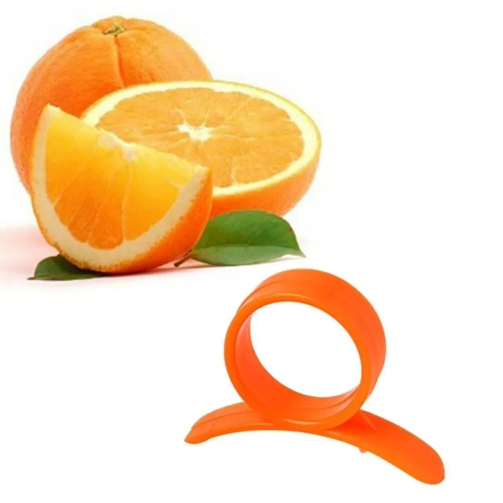 

2pcs Ring Type Citrus Parer Opening Device Practical Fruit Cutter Convenience Gadgets Stripper Tool Vegetable Peelers Kitchen