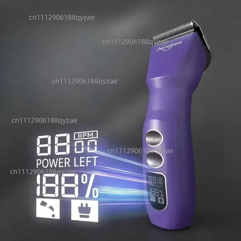 Adjustable Pet Hair Clippers, Low Noise Electric Trimmer for Dogs Cats, Cordless Rechargeable Grooming Kit Home