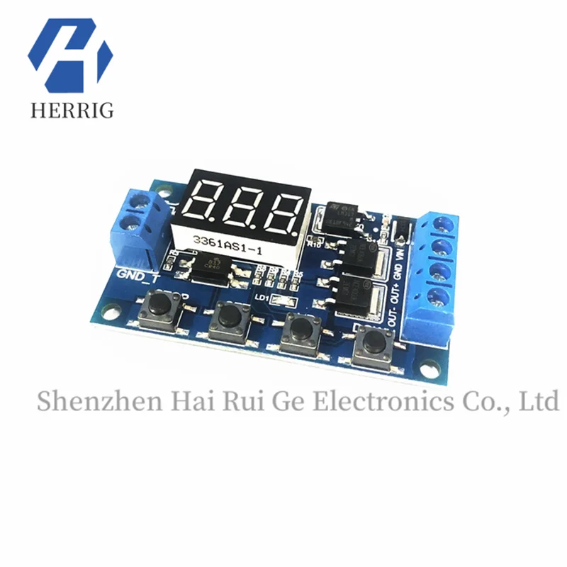 

Trigger Cycle Timing Delay Switching Circuit Dual MOS Tube Control Board Instead of Relay Module 12 24V
