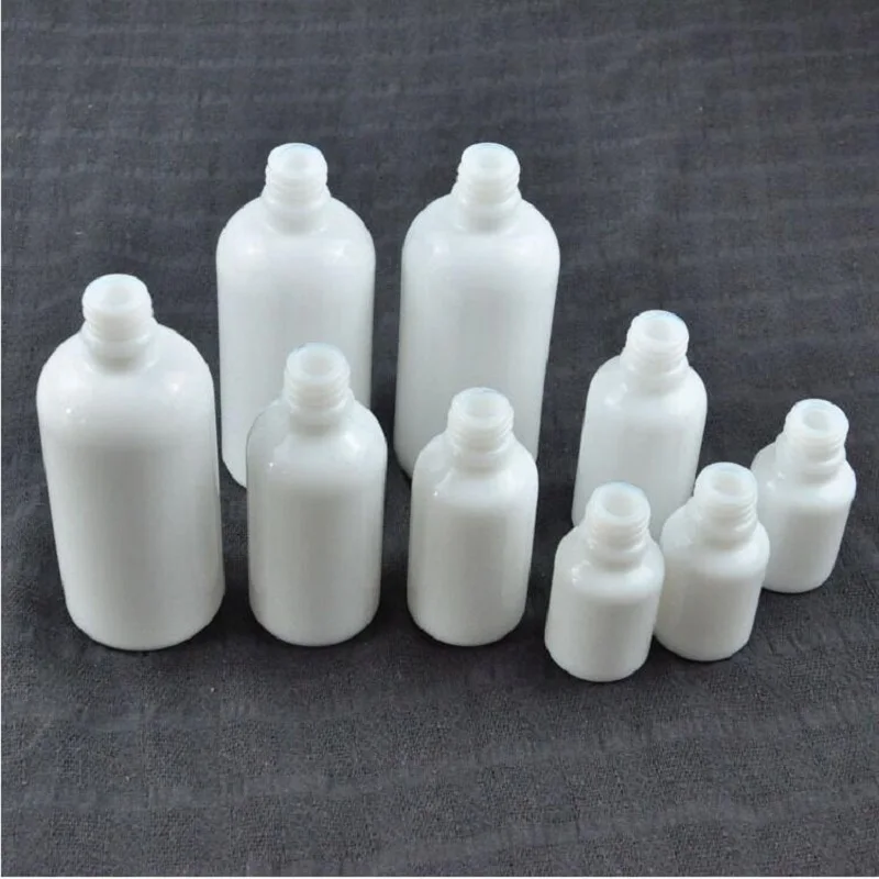 

50ml white empty glass bottle lotion emulsion essence oil liquid serum complex recovery skin care cosmetic packing