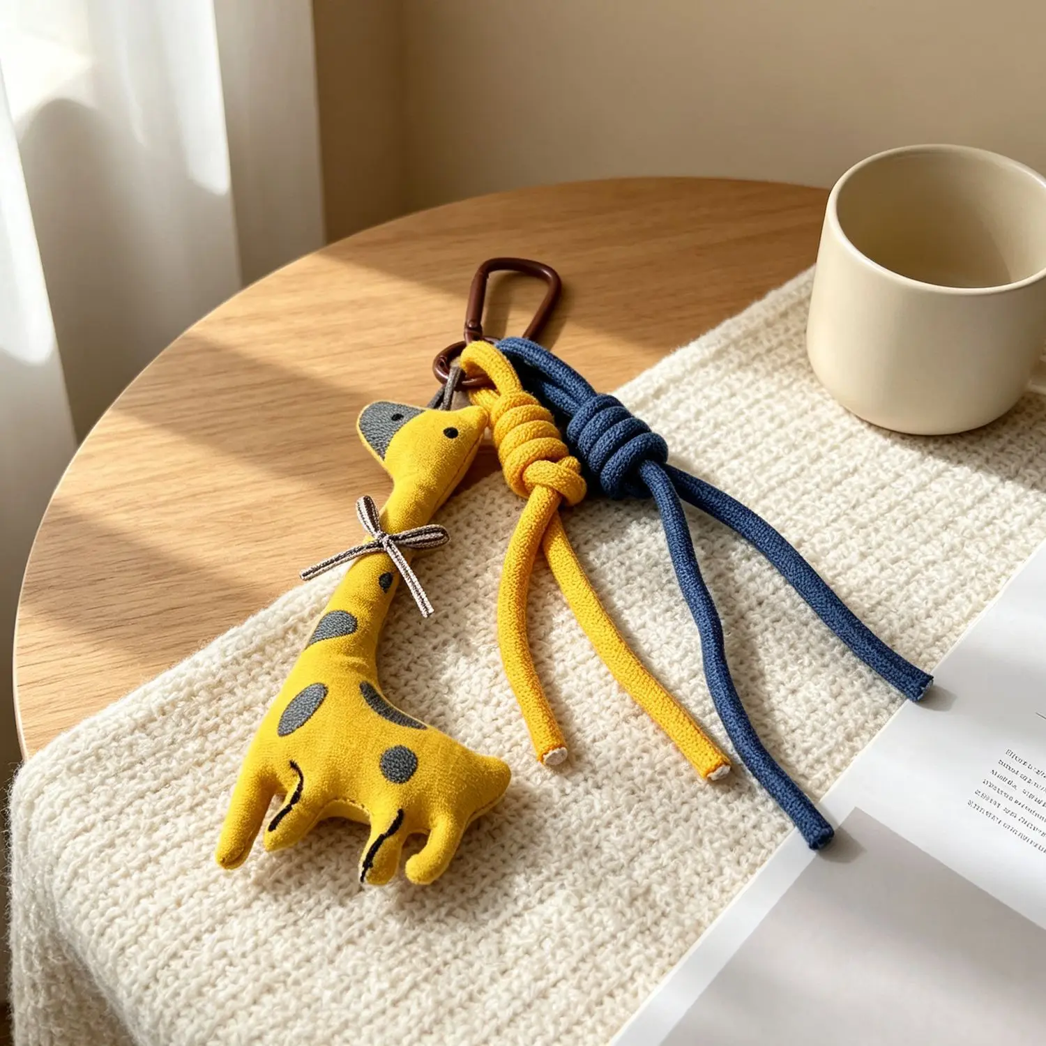 Keychain Plush Cartoon Animal Pendant Cute Lightweight Sturdy Compact Versatile for Purse Backpack Phone Premium Chic