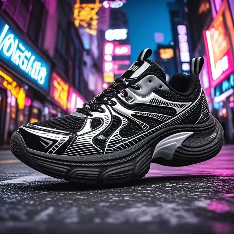 

Classic Retro Dad Shoes Chunky Sole Couple Sneakers Light Men Women Vintage Fashion All Season Cushioned Insole Maximum Comfort