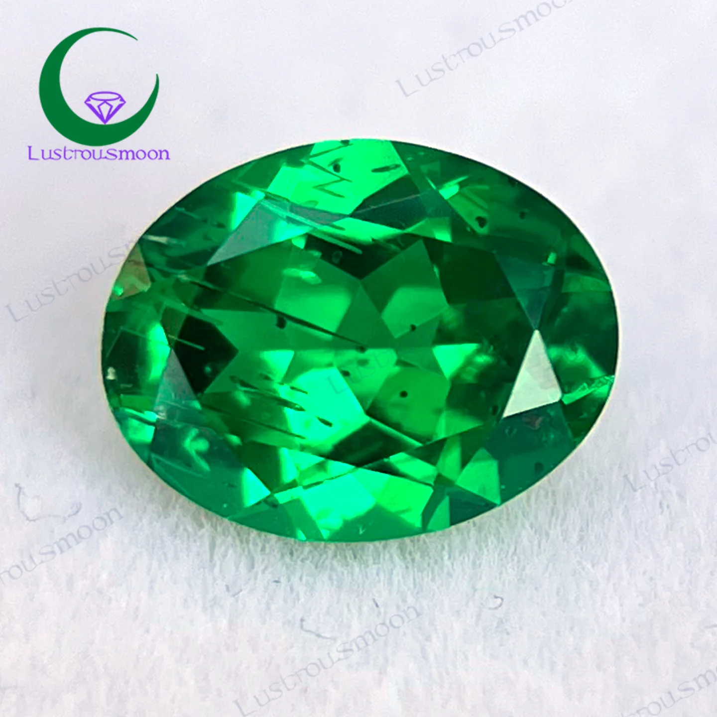 

New Oval Cut Emerald Green Color Stone Yttrium Aluminium Garnet YAG Loose Gemstones Excellent Charms Beads for Jewelry Making