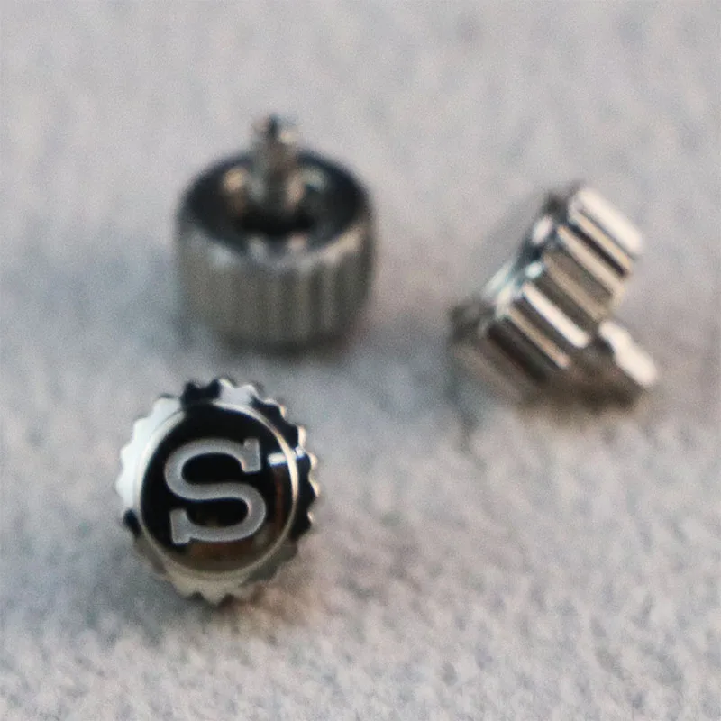 6.5mm GS Stainless Steel Watch Head Crown Watch Handle Watch Accessories Suitable for NH35/NH34/NH36 Not Universal image 3