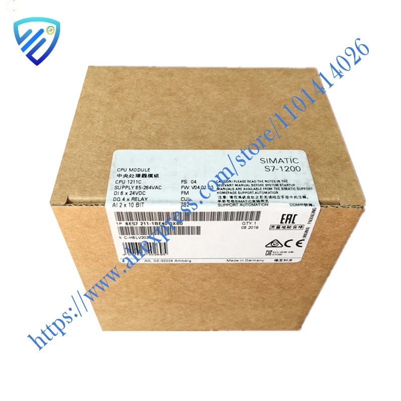

New Original 6ES7211-1BE40-0XB0 6ES7 211-1BE40-0XB0 S7-1200, CPU 1211C, Compact CPU, AC/DC/Relay Moudle Fast Delivery