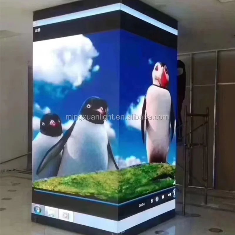 New Design Full Color HD P3.91 Outdoor Advertising LED Display Cube Screen