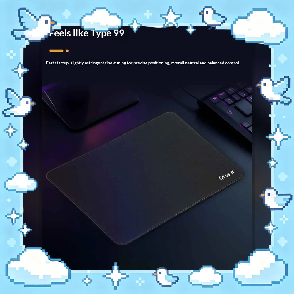 IROK Si09 Gaming Mouse Pad XSoft Mixed Fiber Cloth 5mm Rubber Base Stitched Edge Green Black
