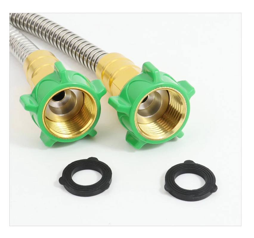 Female-To-Female Fittings Hose Uv Resistant Faucet Extension Hose Stainless Steel Garden Hose Lightweight For Outdoor Car Rv