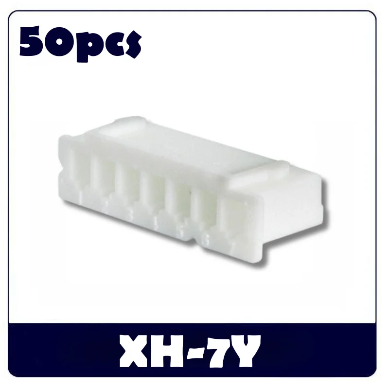 50 قطعة 5P/6P/7P دبوس XH2.54mm XH-7A ، XH-7AW ، XH-7Y ، XH-T رأس موصل ذكر التوصيل أنثى المقبس سلك موصل PCB محطة