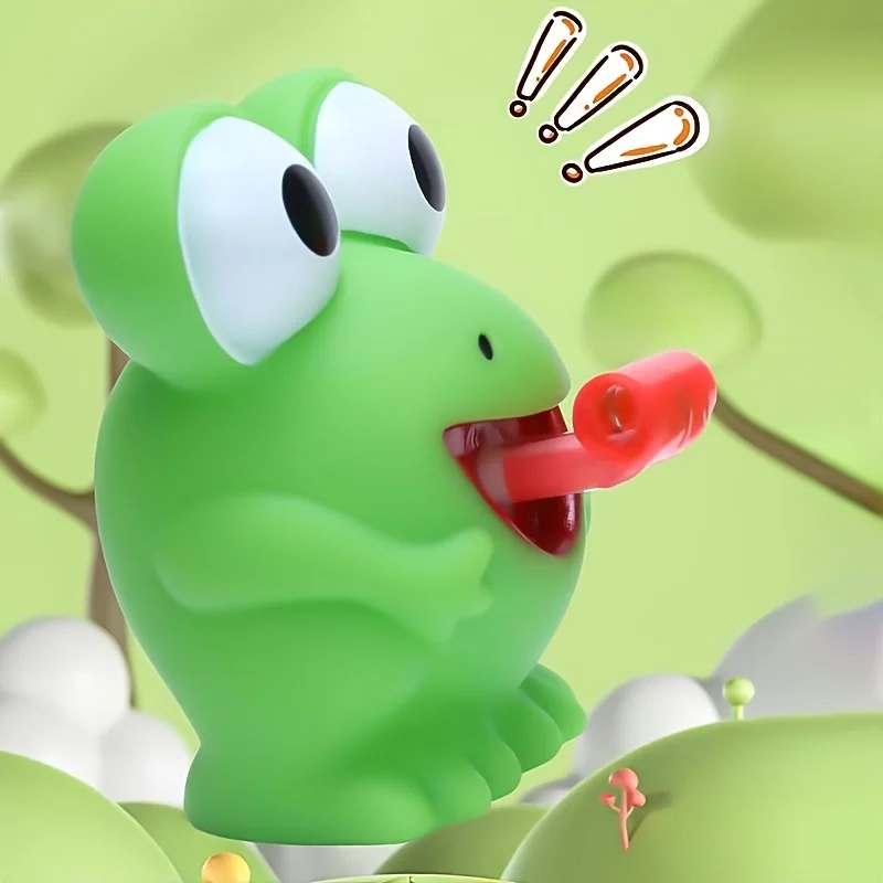 متعة الضفدع وديناصور قابل للسحب اللسان الاسترخاء لعبة حفلة تفاعلية لعبة هدية الكريسماس للأطفال عيد الميلاد تخزين المواد #5