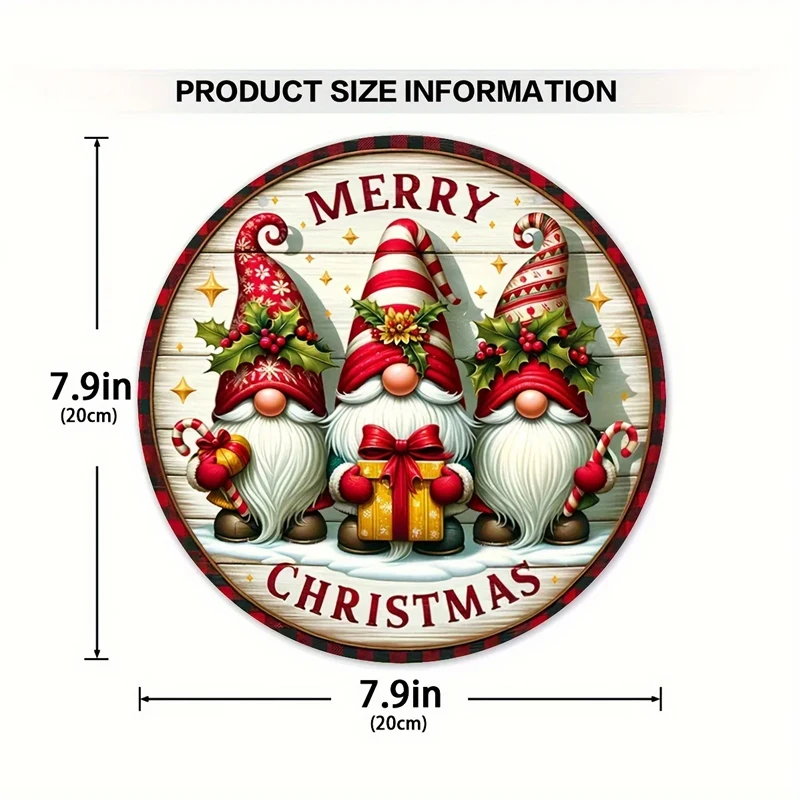 1 قطعة عيد ميلاد سعيد قزم الحلي الخشبية تسجيل قزم عيد الميلاد قصب الحلوى نمط خشبي معلق المنزل اللوحة المشهد ديكور العرض
