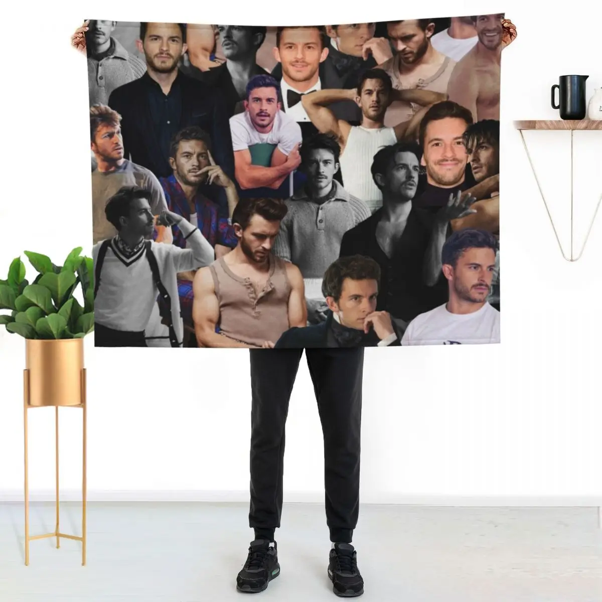 Jonathan Bailey photo collage Throw Blanket Travel heavy to sleep Decorative Throw Stuffeds Camping Giant Sofa Blankets