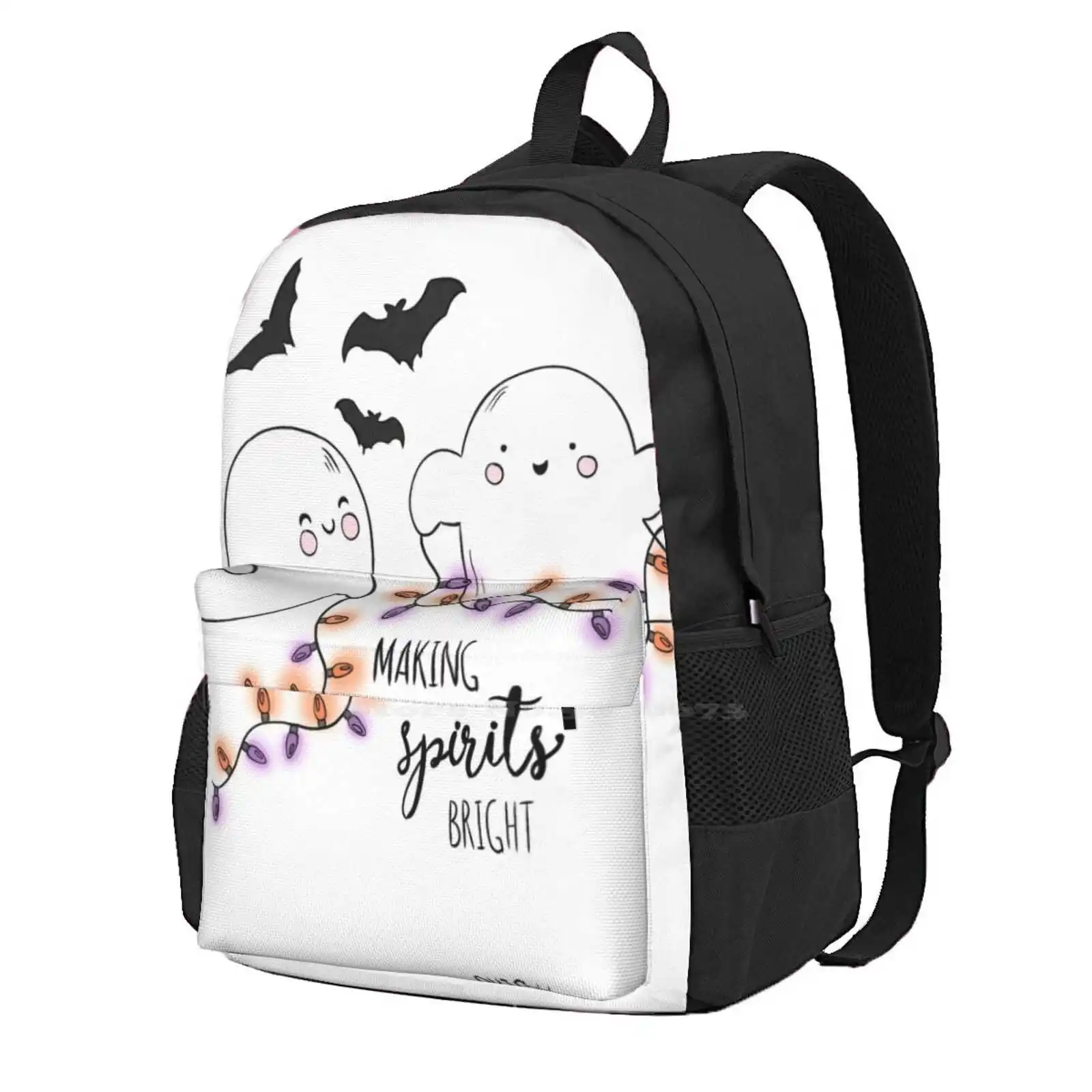 Geister hell machen! Heißer Verkauf Rucksack Mode Taschen Halloween gruselige Weihnachten gruselige Weihnachts geister Fledermäuse Weihnachts lichter