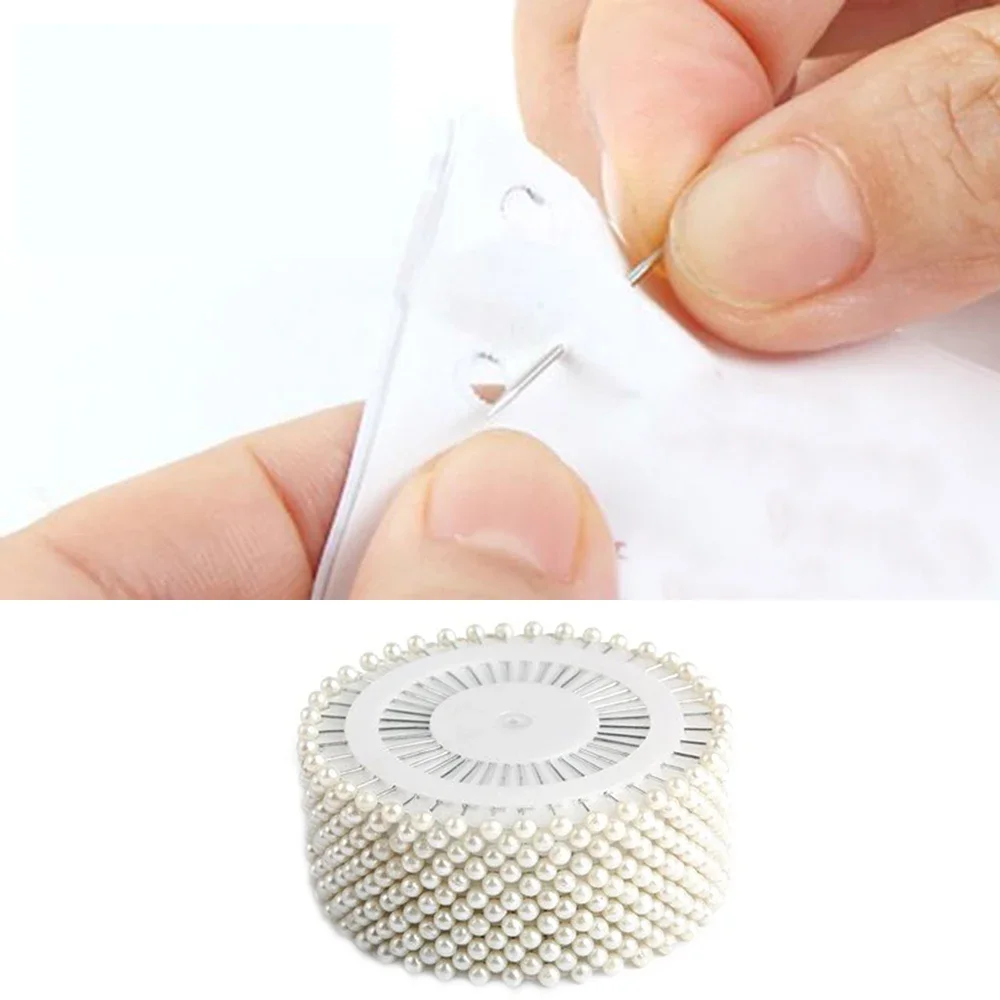 480 pz perno da cucito s perno dritto s accessori bianchi perla rotonda testa dritta Pin s sartoria pera corpetto Pin