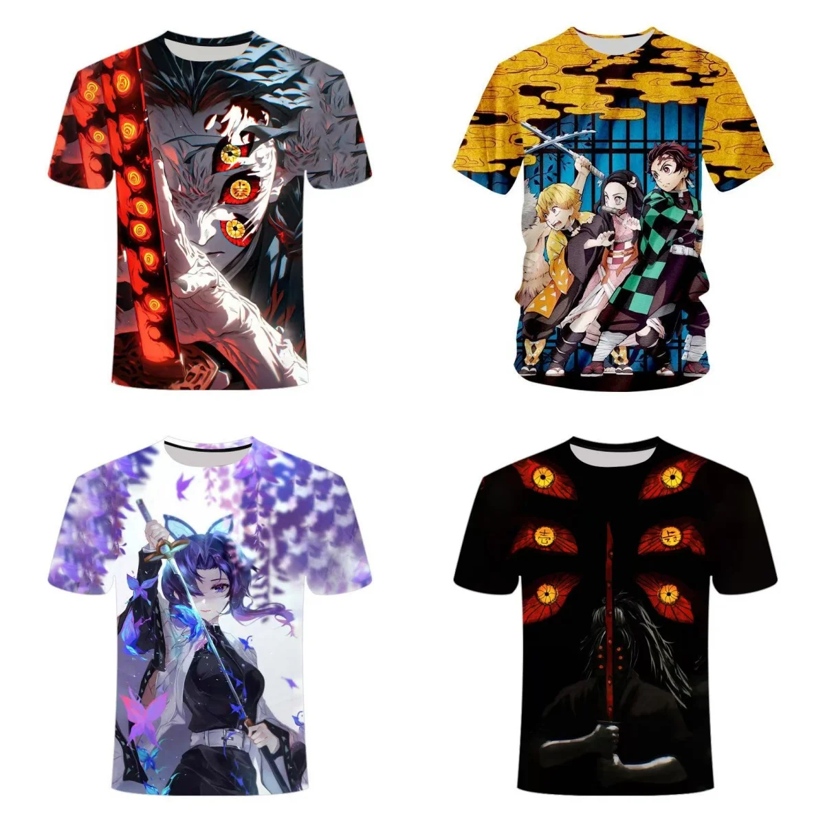 

25-26 летняя футболка с аниме Stove Tanujiro Demon Slayer: Kimetsu No Yaiba-Infinity Castle, модный топ для взрослых и детей, повседневный топ Y2K