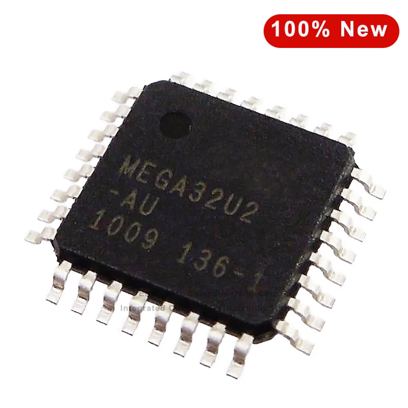 5pcs/Lot ATMEGA32U2-AU MEGA32U2-AU ATMEGA32U2-AUR TQFP-32 8-bit Microcontrollers - MCU USB 32K FLASH IC