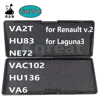 LiShi 2 en 1 VA2T VA2 HU83 NE72 VAC102 HU136 VA6 pour Renault V.2 Laguna3 outils de serrurier pour Renault, citroën Peugeot clés de voiture