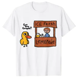 Ice Fresh Limonade hat ein lustiges Enten -Traubengeschenk t -Shirt Enten Witze Grafik t Sarkasmus Zitat Y2K Superior Novelty Clothing 8 Hauptverkaufshemd - №7