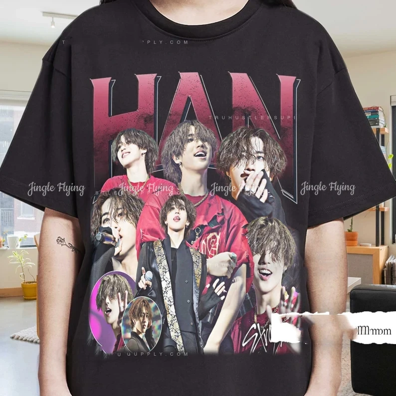 Vintage Han Straykids Kpop Inspired Graphic Shirt Han Retro T Shirt Han Kpop Bootleg Tee