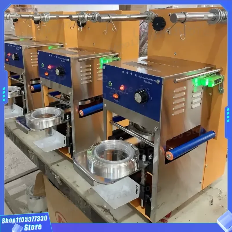 Automatic Electric Cup Sealing Machine for Bubble Tea Shop Commercial Grade High Speed Sealer Device Factory Direct Sale