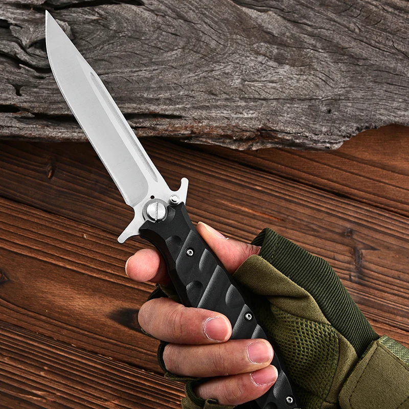 Russian HOKC Folding Knife Nkvd Ussr Finka NKVD Outdoor Survival Hunting Camping Knives D2 Blade G10 Handle EDC Tool Gift