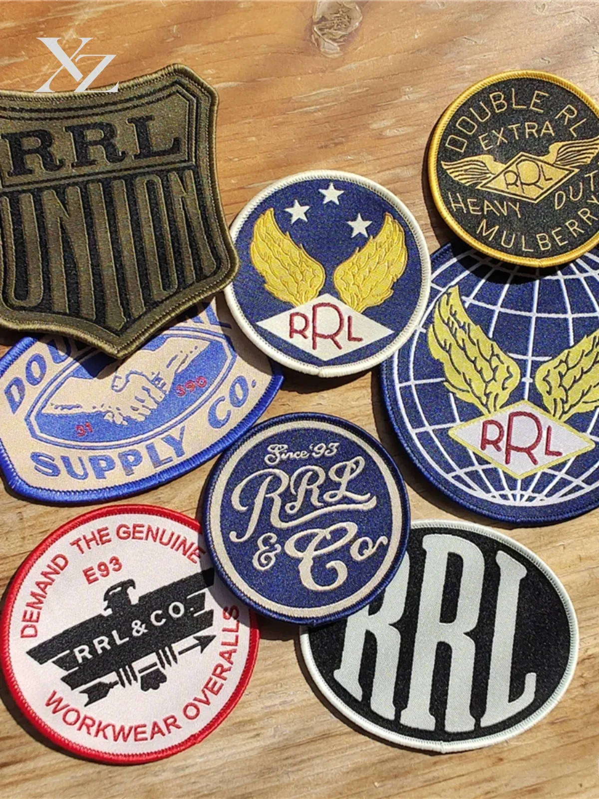 Premium Embroidered Cloth Patch Emblem with Adhesive Backing – 8 Styles, Double RL Fabric Badge Accessories, Classic Sleeve