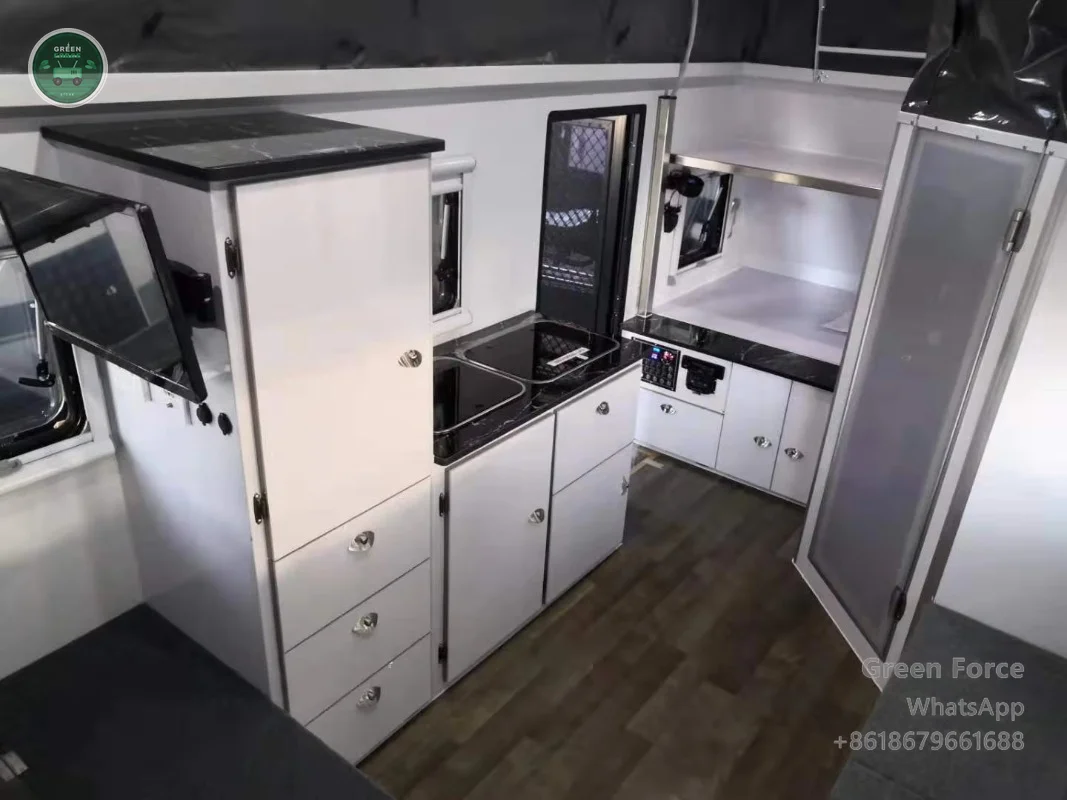 Factory-Fresh 15ft 4x4 Off-Road RV with Bathroom and Tent, High-Quality Camper