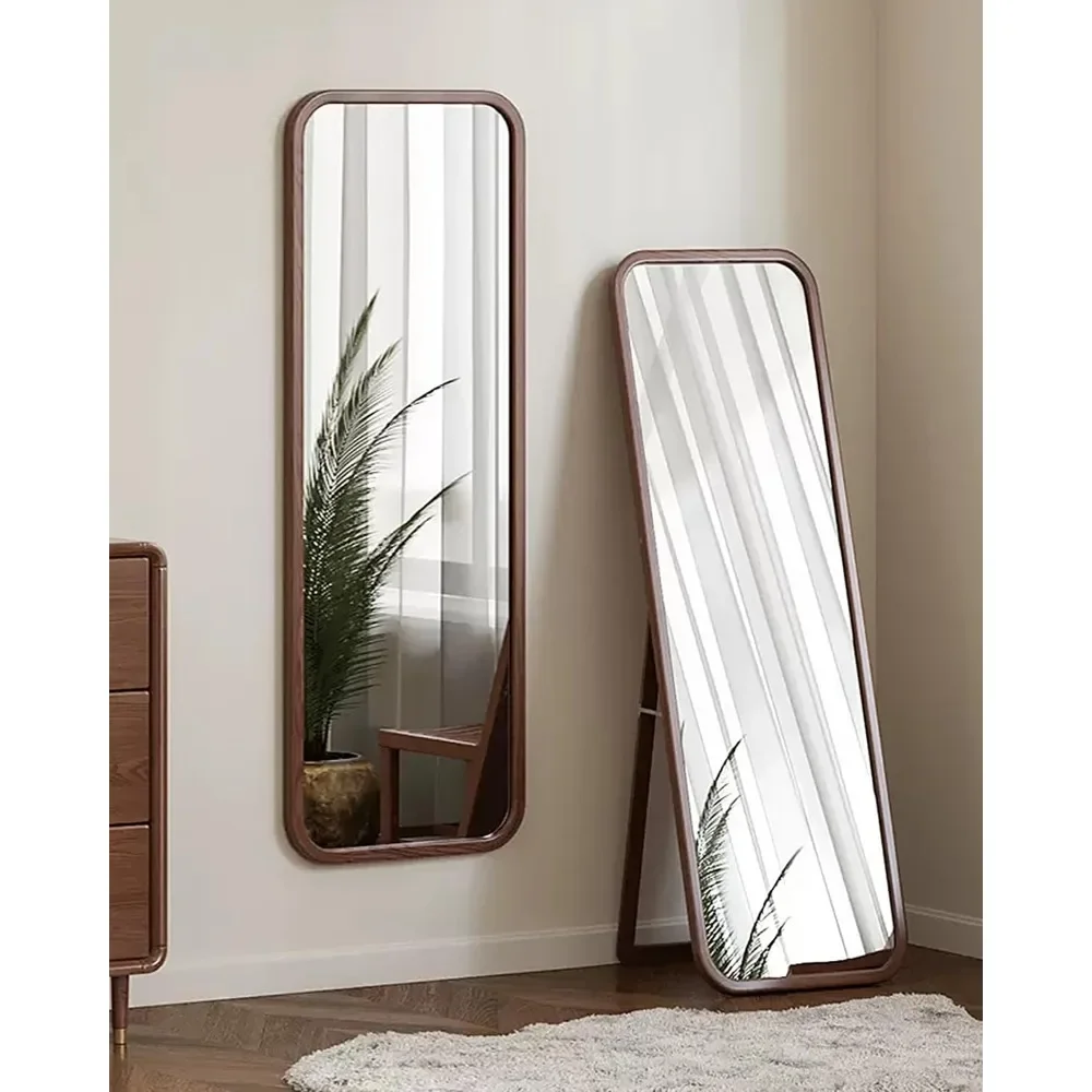 

63"x18" Full Length Mirror, Floor Mirror, Rounded Corner Full Length Mirror With Stand, Standing Mirror, Full Body Mirror|