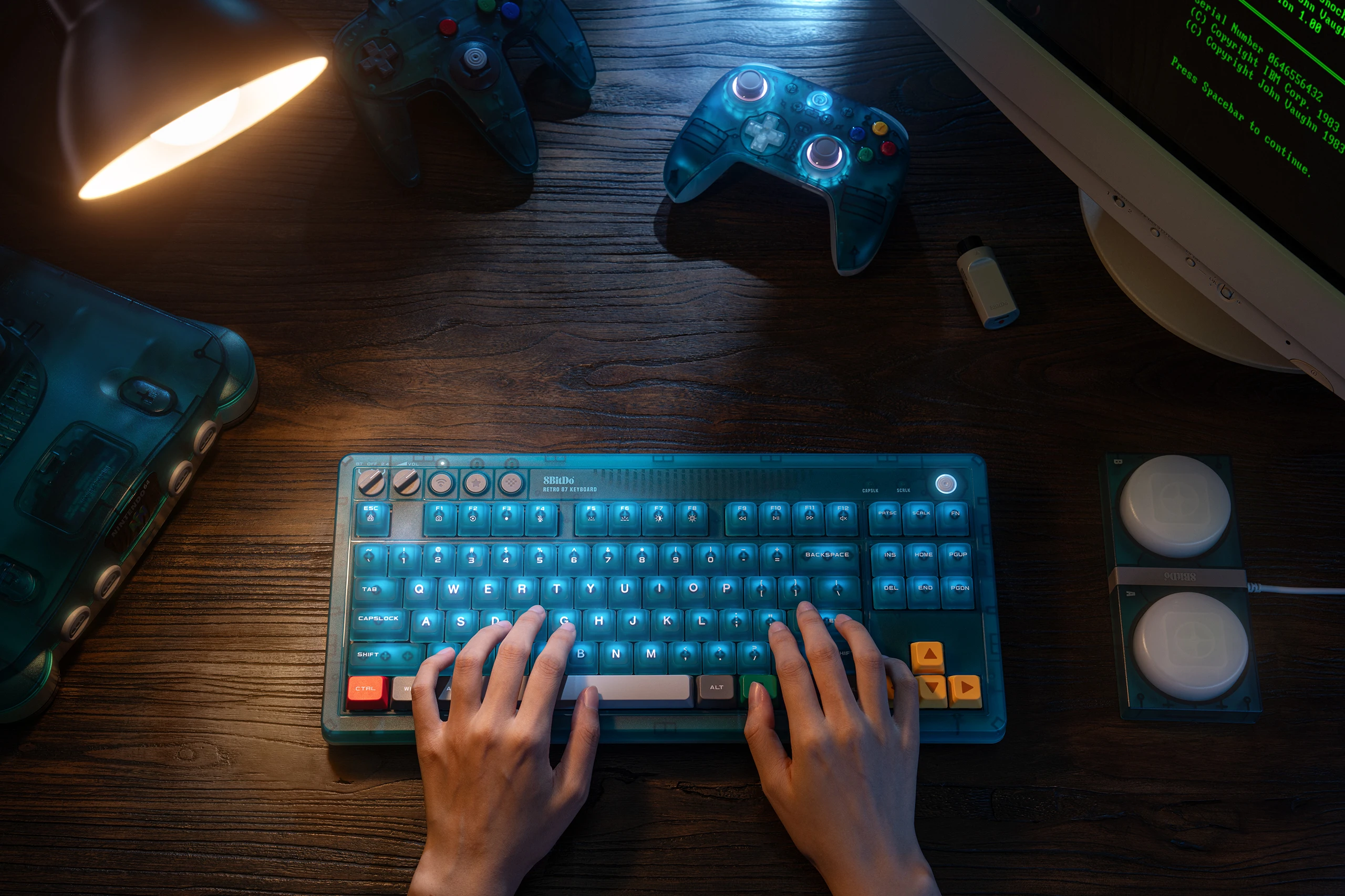 8BitDo Ultimate 2-Clear Blue Kabelloser Controller mit TMR-Joysticks, Hall-Effekt-Trigger für PC, Windows 10, 11 und Android-Spiele – Detail 18