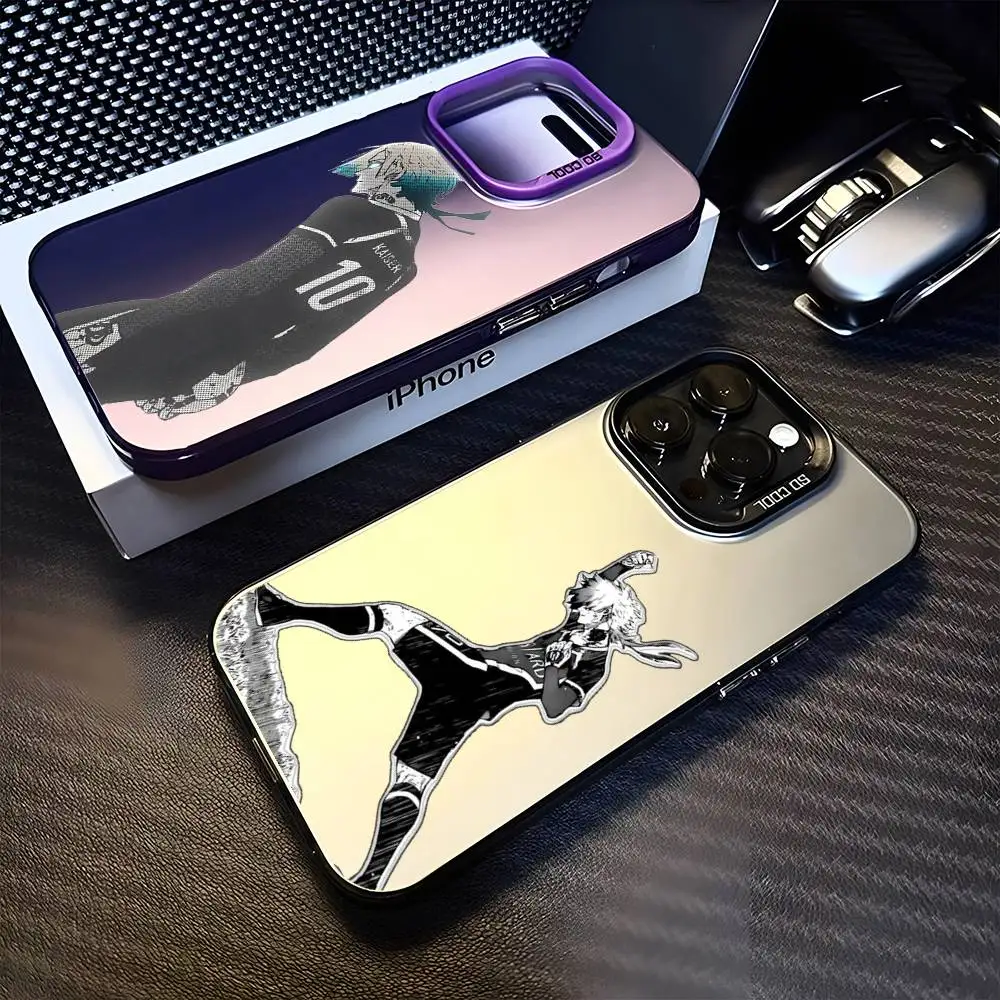 

Cool Anime B-Blue L-Lock Phone Case For iPhone17,16,15,14,13,12,11 Plus,Pro Max Purple Matte Shockproof Cover