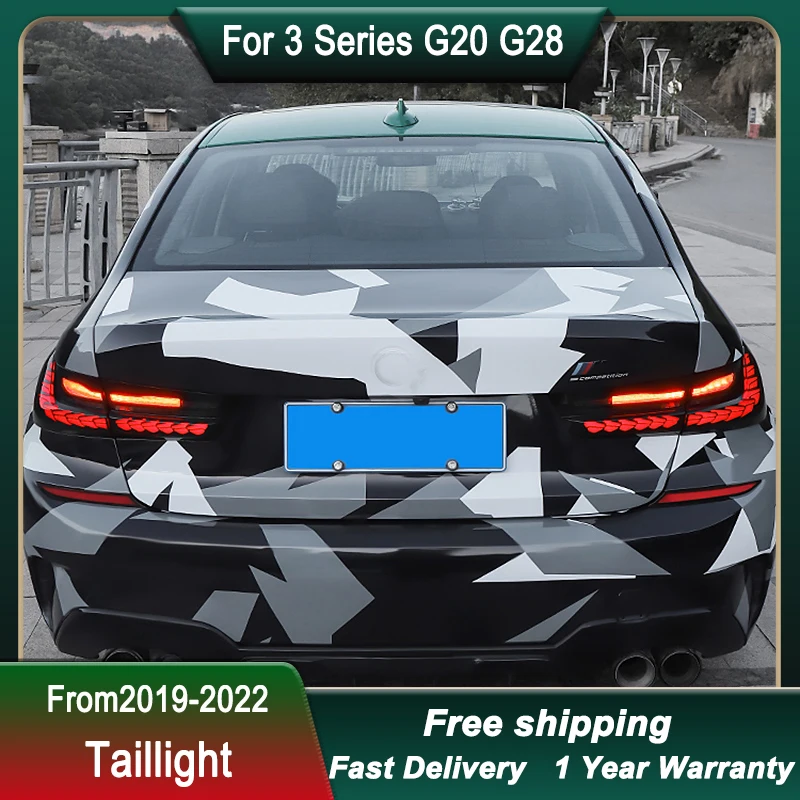 Car Tail Lights For BMW 3 Series G20 G28 19-22 modify LED Brake Reverse Tail Lamp Dynamic Signal Light  Light Tail Lamp Assembly