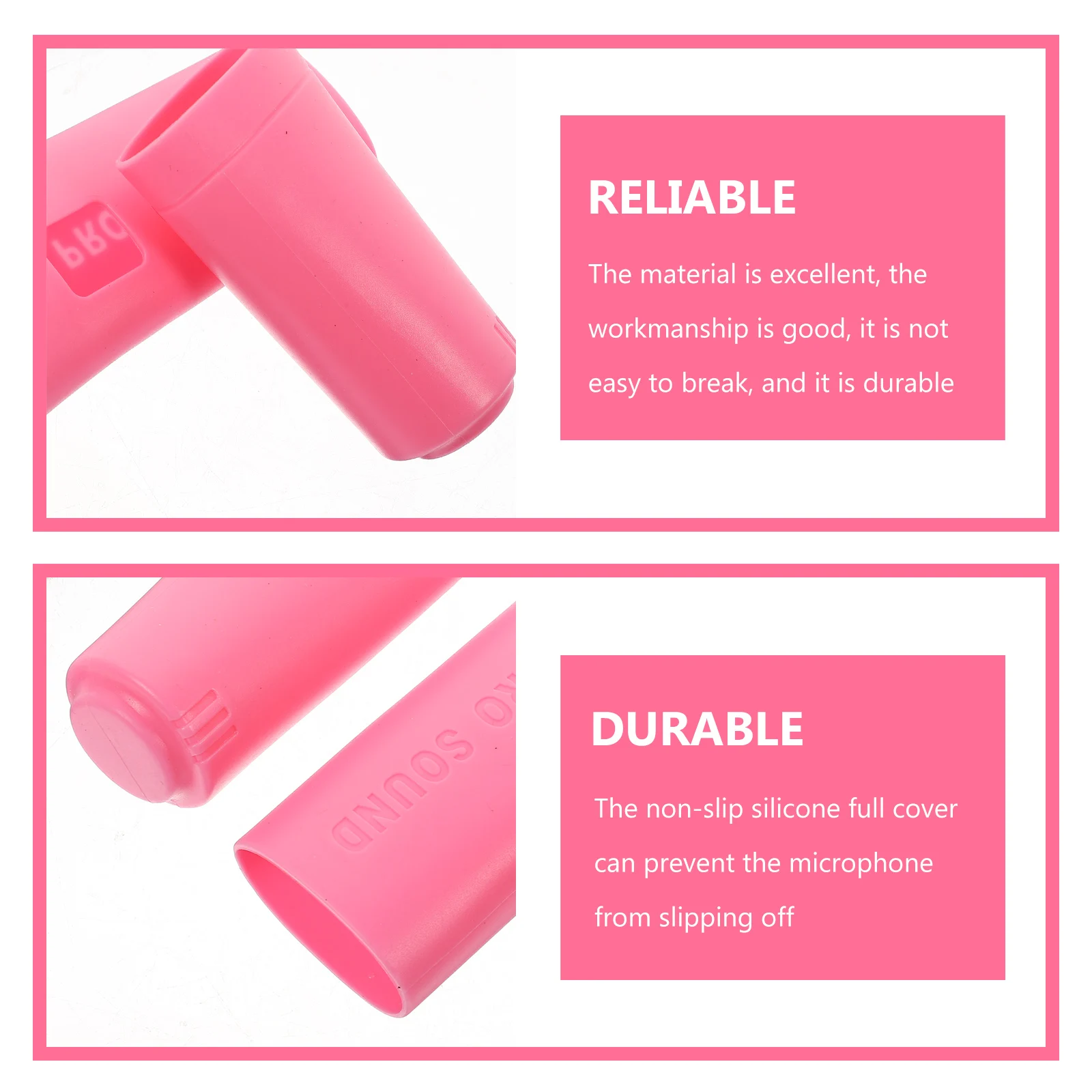 

1Set Anti-Drop Silicone Microphone Protector Cover Easy to Carry and Store Mic Supplies Microphone Protective Cover