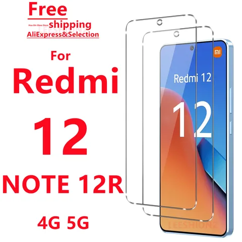 For Redmi 12 Note 12R Tempered Glass Screen Protector - Smartphone Protection Suitable for Redmi 12 Note 12R Series