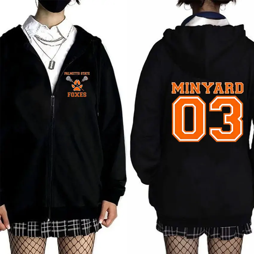 All for The Game The Foxhole Court Palmetto State Foxes Zipper Hoodie Male Casual Zip Up Jacket Men Women Fashion Oversized Coat