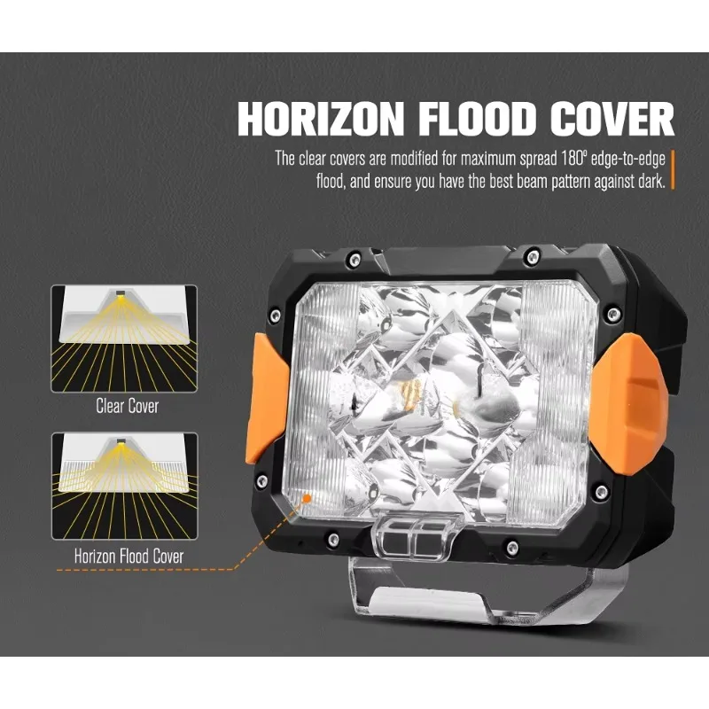 160W Led Work Light 9 Inch Cube Work Light Pod 4x4 Off-Road LED Driving Light