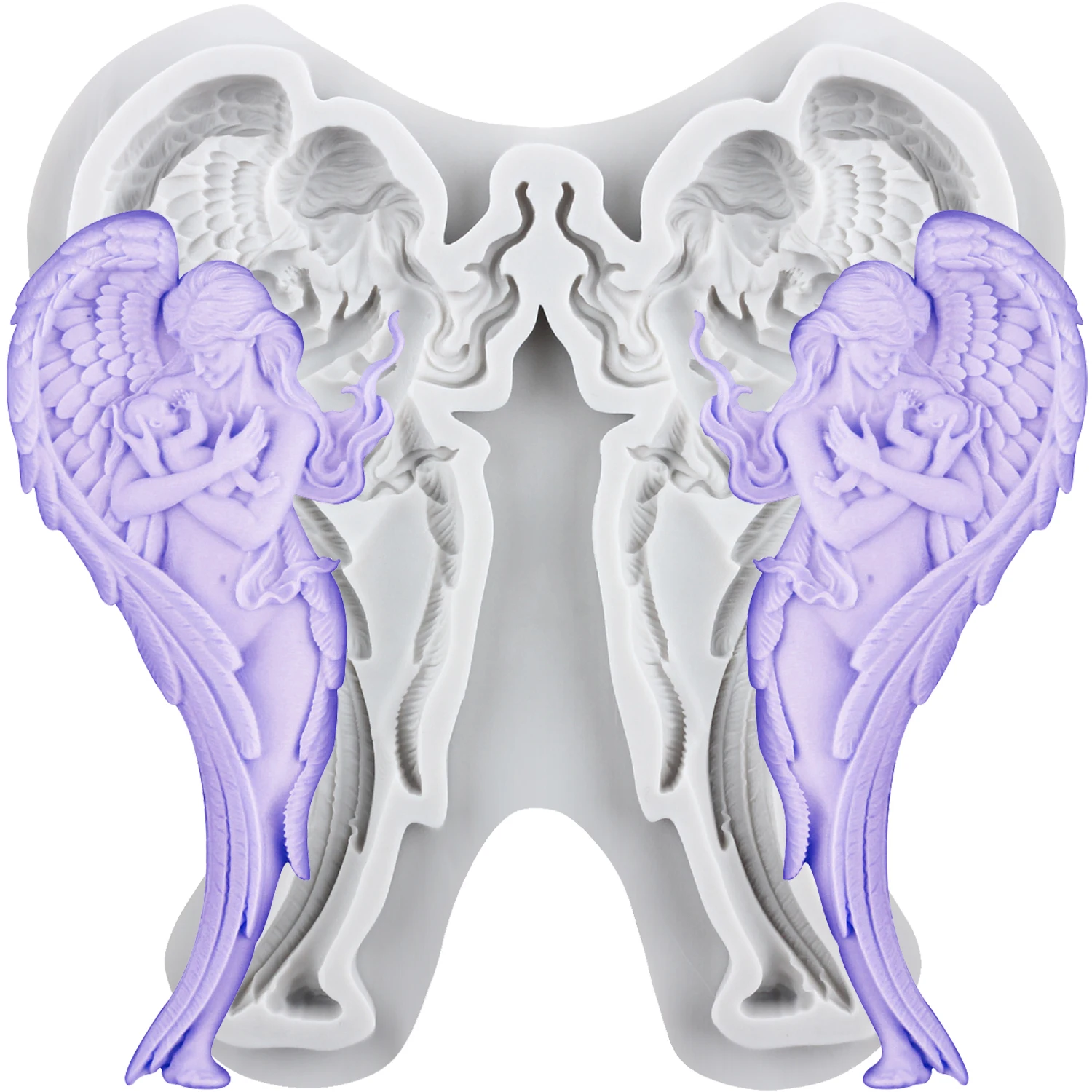 

Силиконовые формы в стиле барокко, ангел, рельефная помадка, инструменты для украшения торта, кекс, топпер, конфеты, ремесло, жевательная паста, полимерная глина