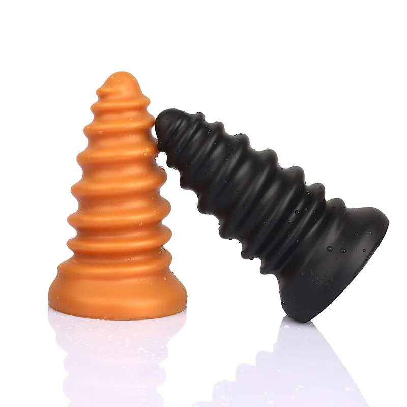 5 Size Ass Big Silicone Anal Plug Huge Butt Plug Dilatador Anal Xxl Spiral Style Buttplug Large Buttplugs Vrouwen Anaal Analplug