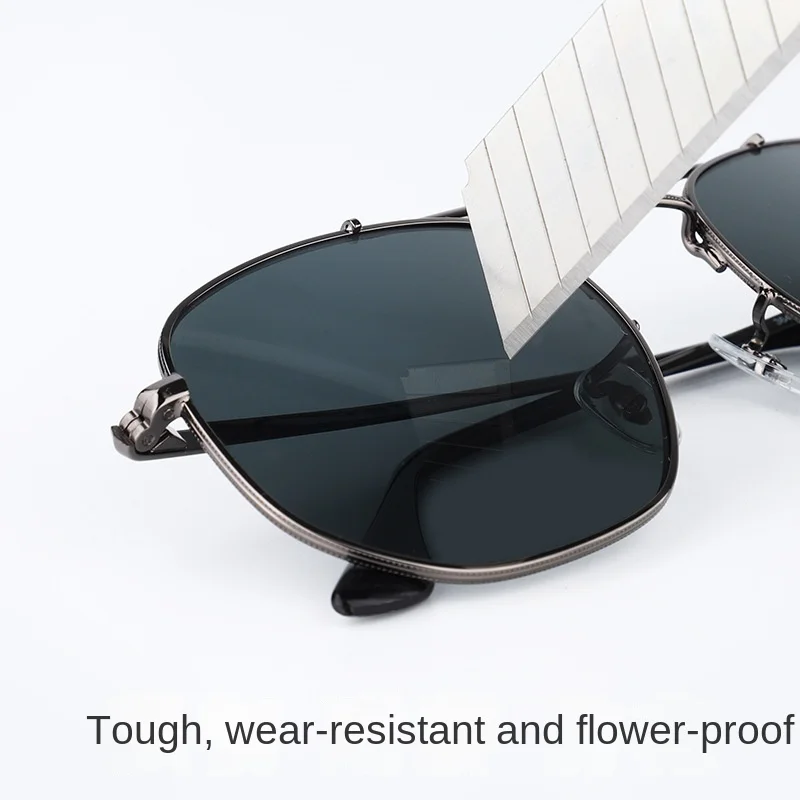 3648 High-end Quality Glass Tik Tok Cross-border Classic Best-selling Sunglasses Men and Women Multilateral Retro UV Protection