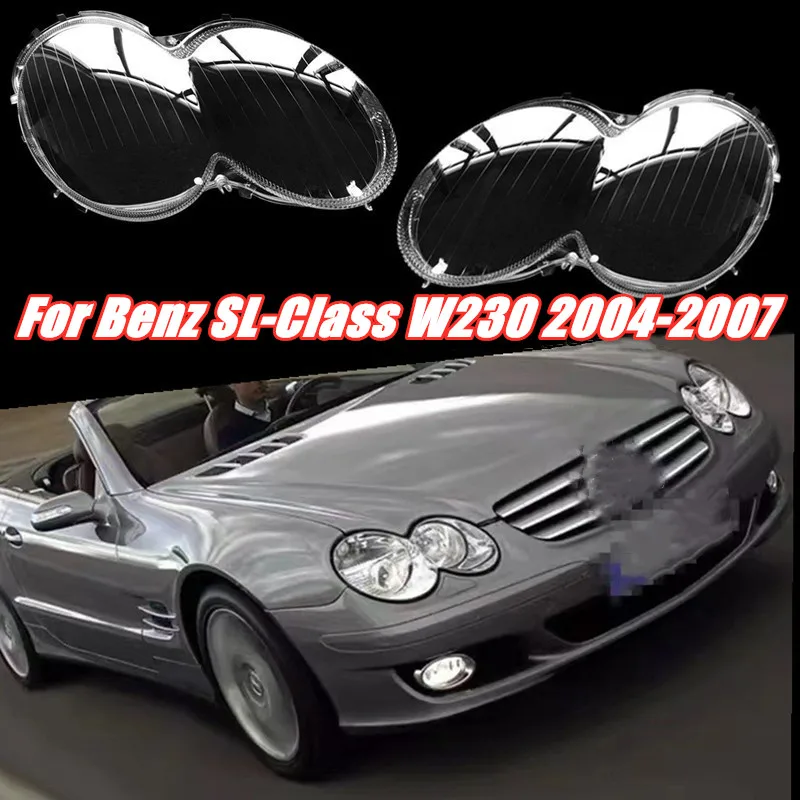 

Car Front Headlight Cover Auto Headlamp Lampshade Lampcover Head Lamp Light Lens Shell For Benz SL-Class W230 2004-2007